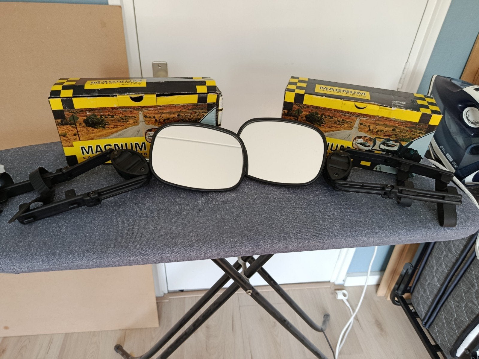 2x Magnum caravan spiegels inclusief doos, Ophalen of Verzenden, Gebruikt