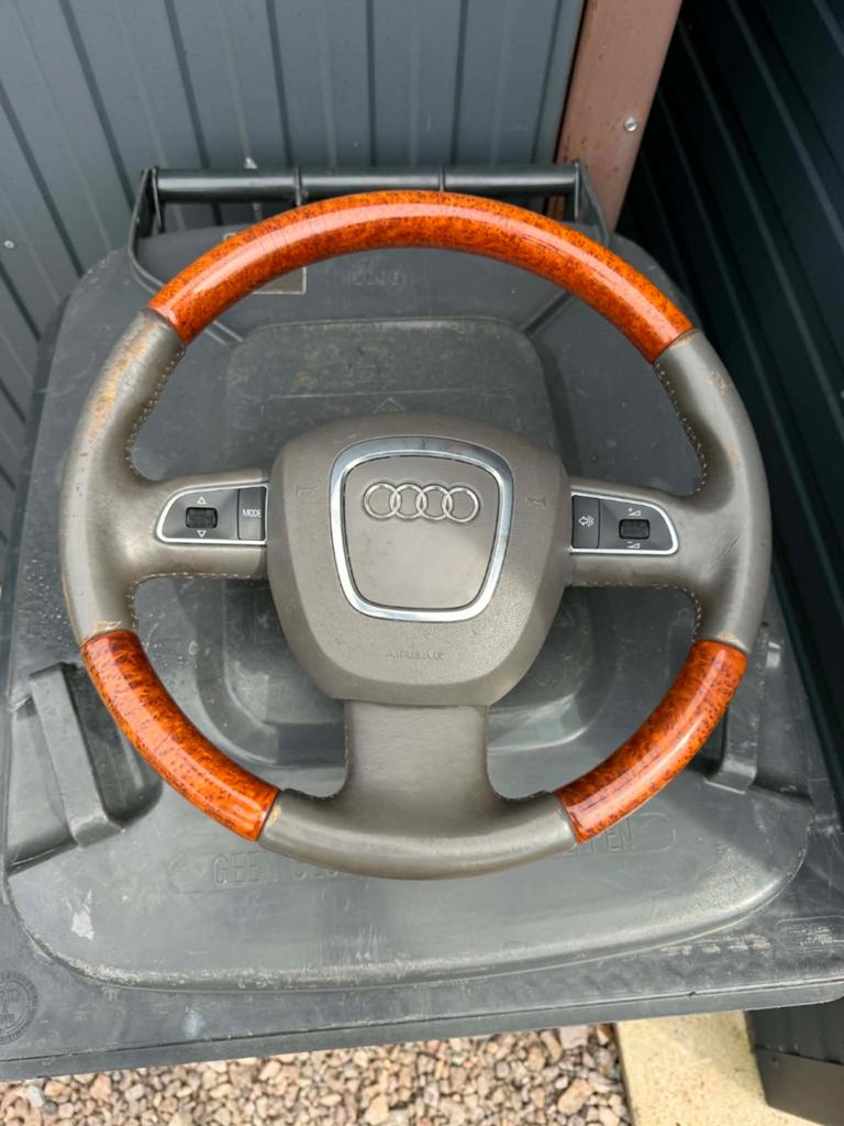 Audi A8 S8 4E D3 Stuur leder hout, Ophalen of Verzenden, Nieuw, Audi