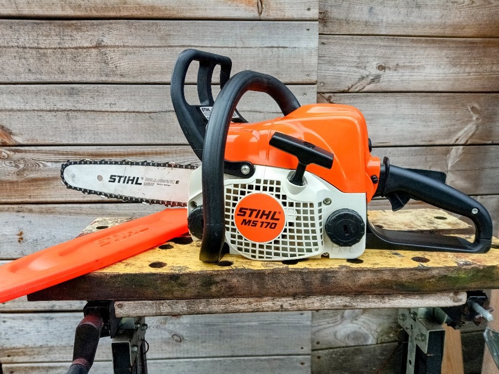 Stihl MS 170 Kettingzaag (Bj. 2021) | Topstaat | Startklaar!, Doe-het-zelf en Verbouw, Stihl, 70 mm of meer, Kettingzaag, Ophalen of Verzenden