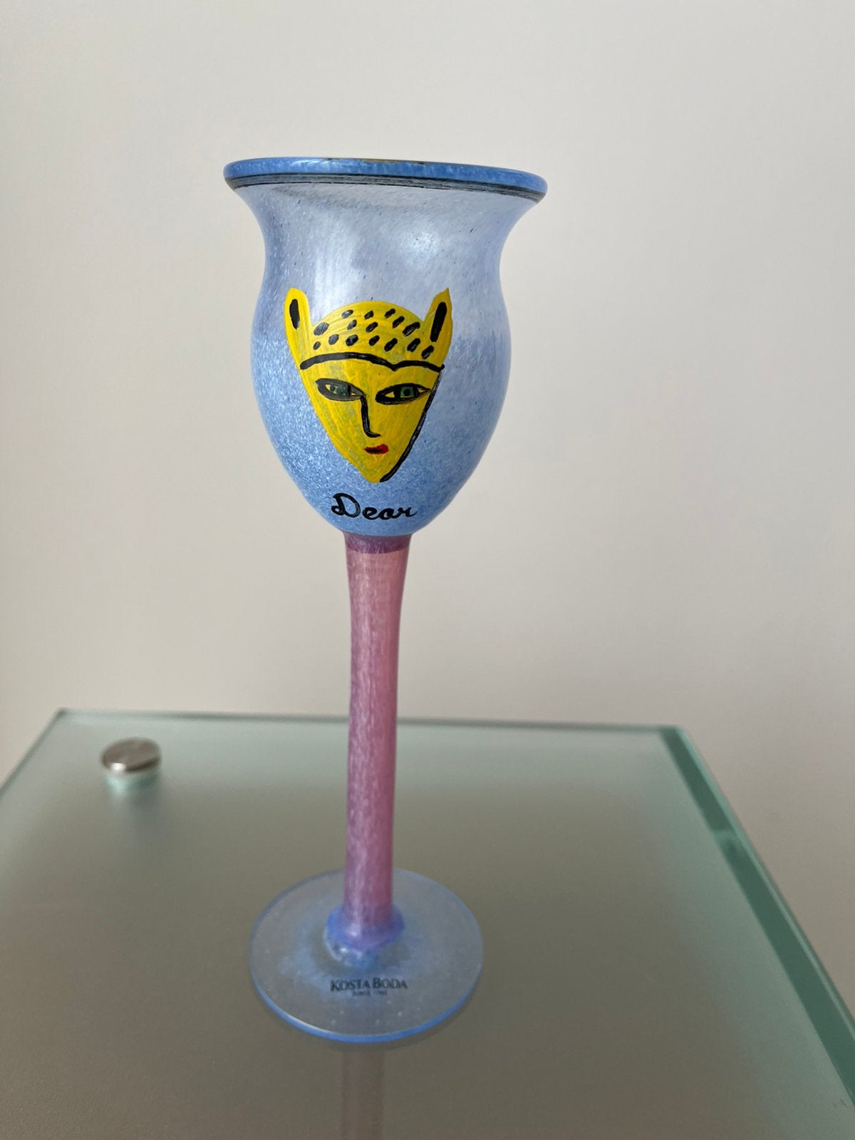 Glasobject, Ulrica Hydman Vallien, Kosta Boda., Antiek en Kunst, Ophalen of Verzenden, Object, Glas