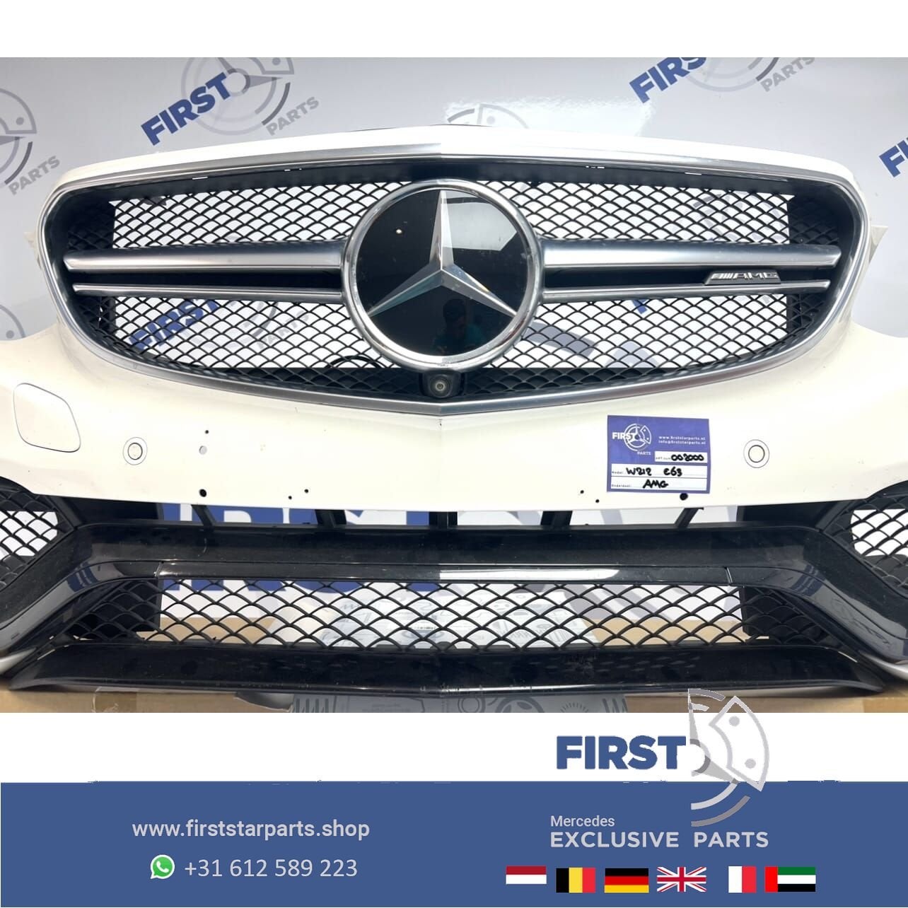 W212 E63 BUMPER FACELIFT AMG Voorbumper COMPLEET Mercedes 20, Auto-onderdelen, Gebruikt, -, Voor, Ophalen of Verzenden