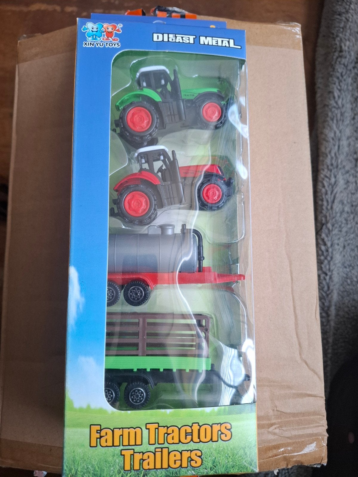 Trekker tractor speelgoed set boerderij, Ophalen of Verzenden, Nieuw