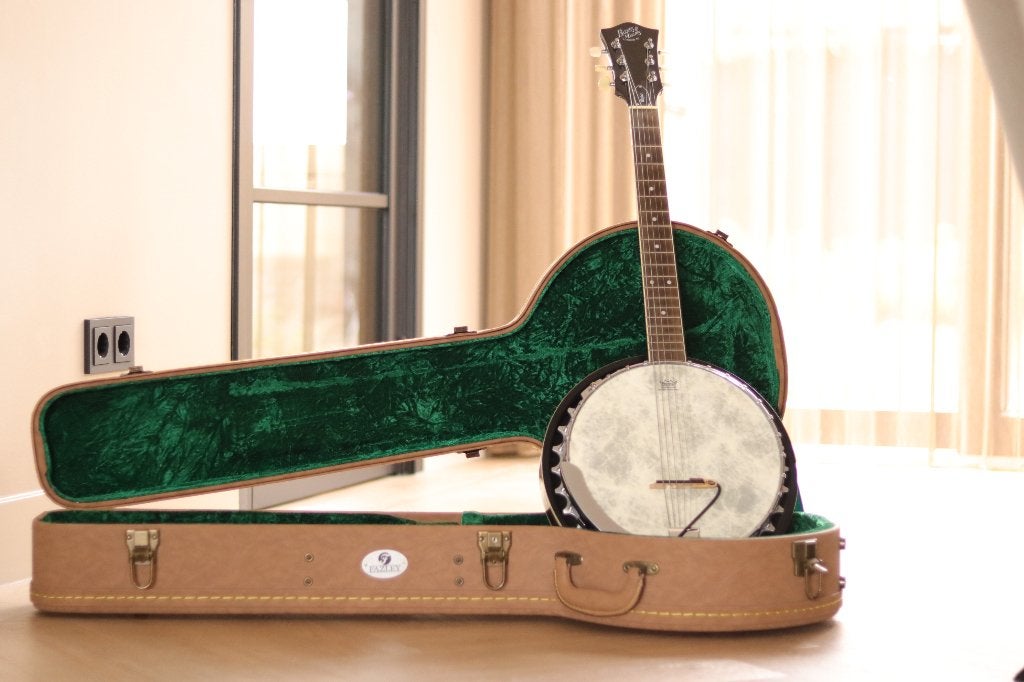 Barnes & Mullins gitaar banjo - met pickup, Ophalen, Gebruikt, Gitaarbanjo