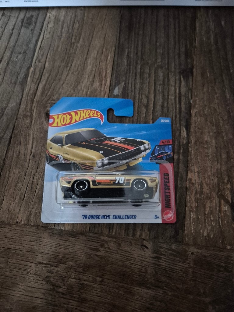 hot wheels 70 dodge hemi challenger nightspeed, Ophalen of Verzenden, Nieuw, Auto
