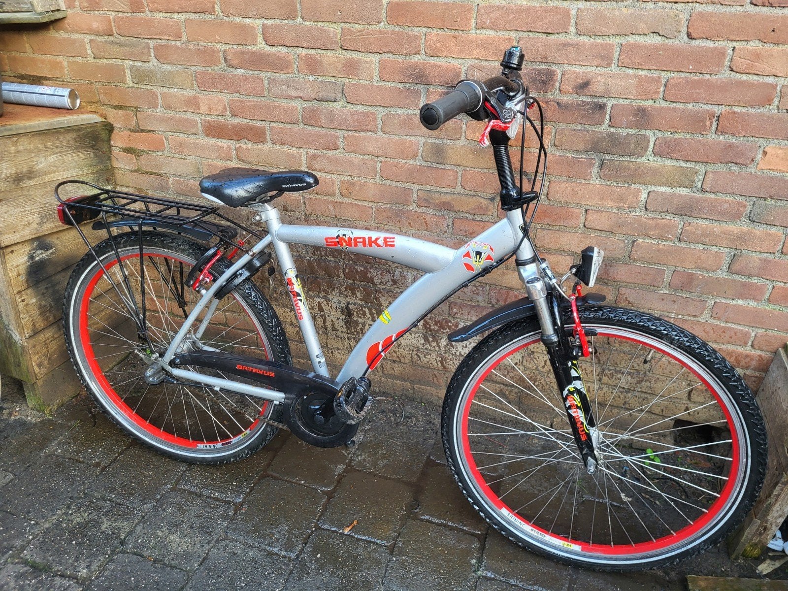 Stoere 26inch Batavus Snake jongensfiets Nexus3 etc v.a 9jr, Terugtraprem, Gebruikt, Batavus Snake, Handrem