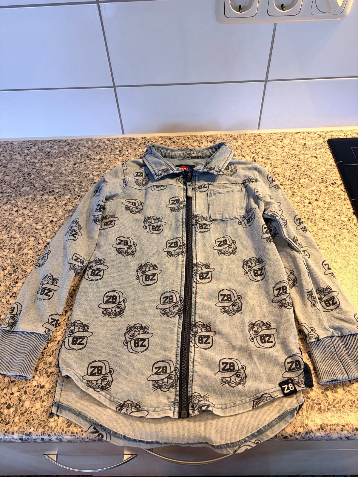 Z8 spijkerblouse/overhemd maat 116/122 zgan, Ophalen of Verzenden, Zo goed als nieuw, Jongen