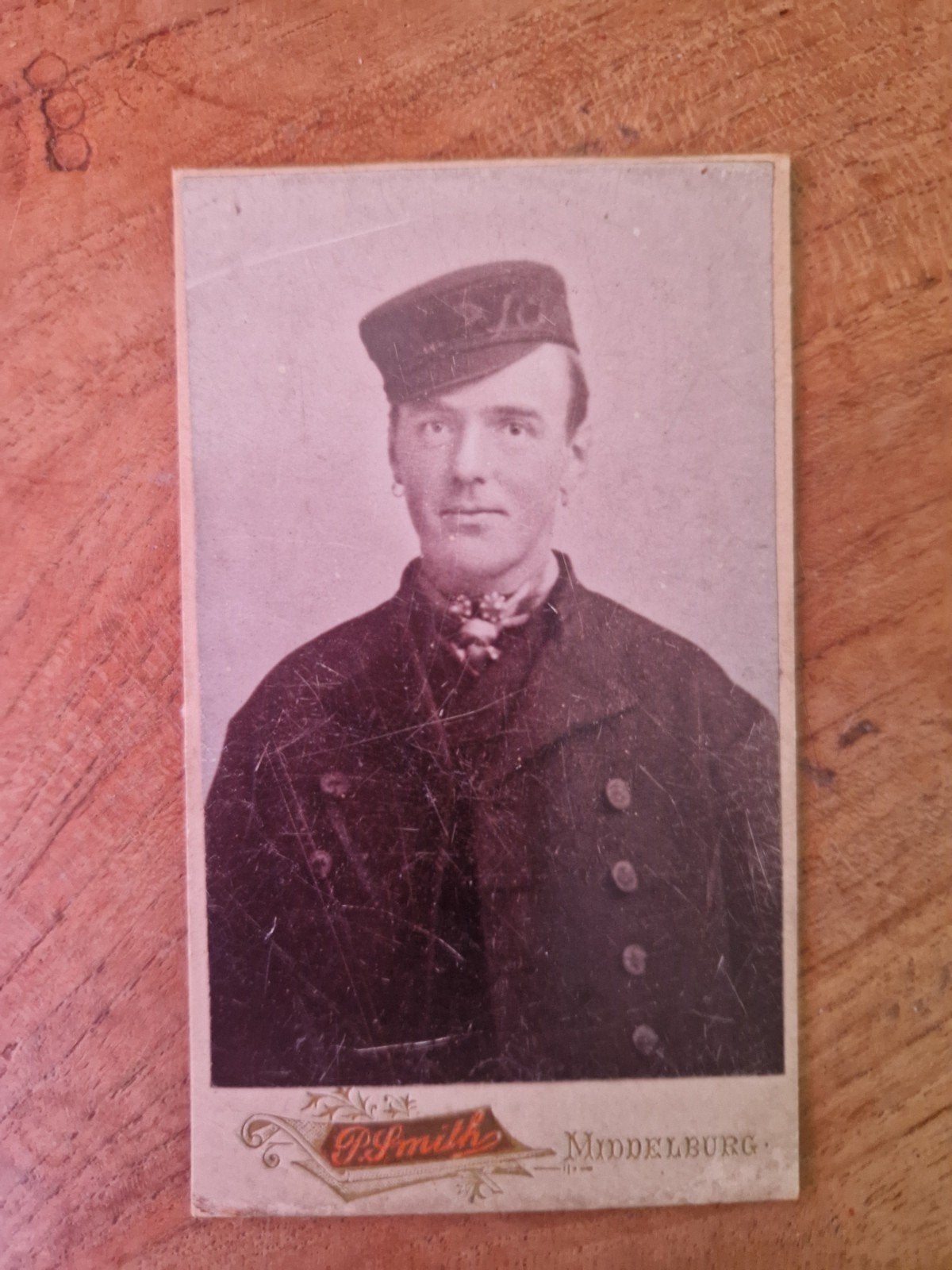 CDV No 35 foto zeeuwse dracht man, Verzenden, Voor 1940, Gebruikt
