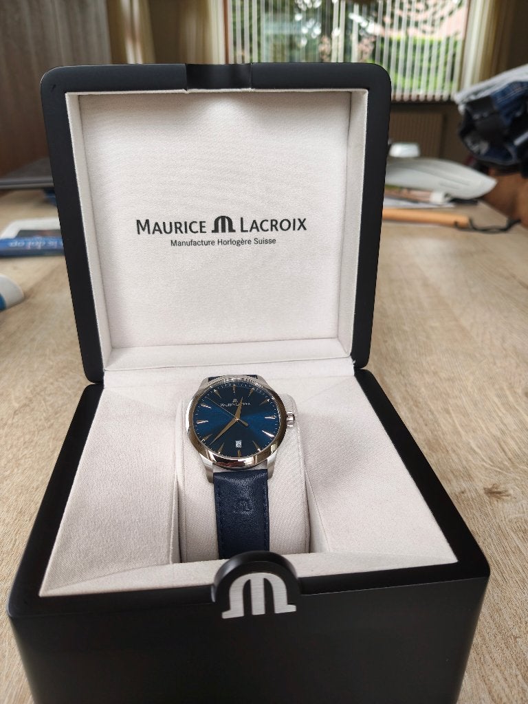 Maurice Lacroix 1975 Quartz 39mm - Nieuw & Ongedragen, Overige merken, Leer, Staal, Polshorloge