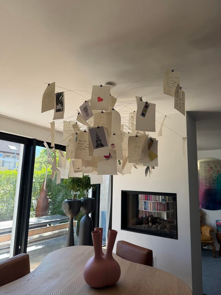 Ingo Maurer Zettel'z 5 Design Hanglamp - Zonder vellen, Ophalen, Gebruikt, E27 (groot), Halogeen (gloei)lamp