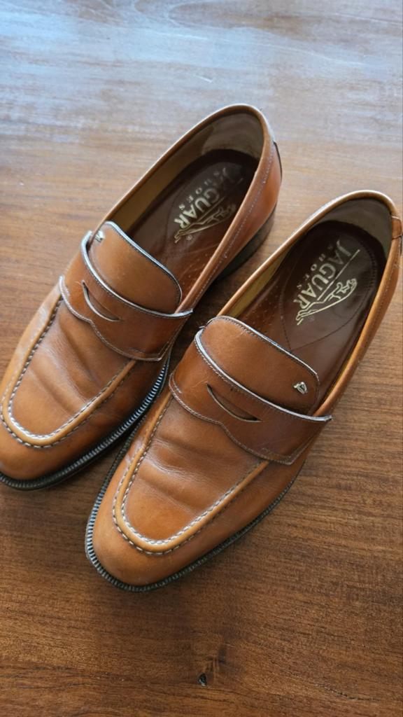 Jaguar Shoes Loafers - Cognac Leer - Maat 8 (42), Kleding | Heren, Schoenen, Loafers, Bruin, Gedragen, Ophalen of Verzenden