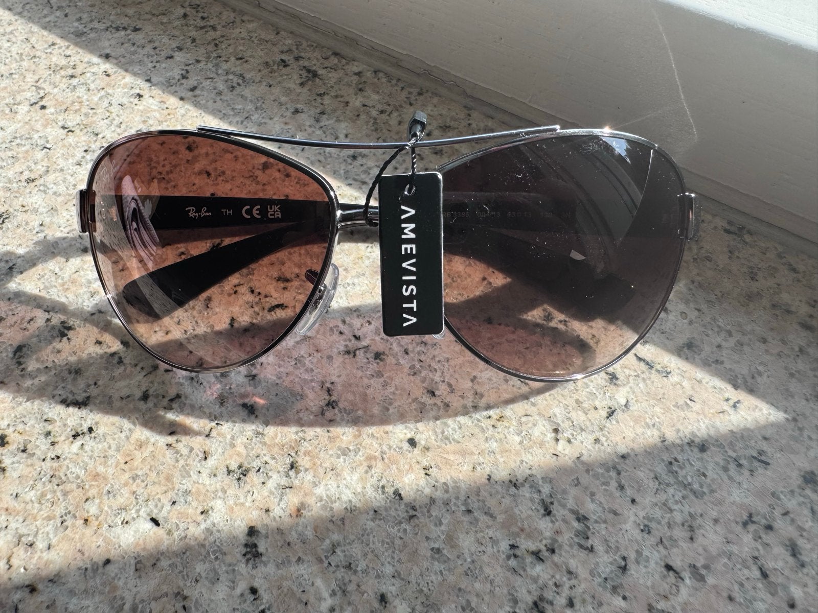 Ray-Ban RB 3386 Pilot unisex Zonnebril Bruin Gradient, Sieraden, Tassen en Uiterlijk, Zonnebril, Bruin, Nieuw, Ophalen of Verzenden