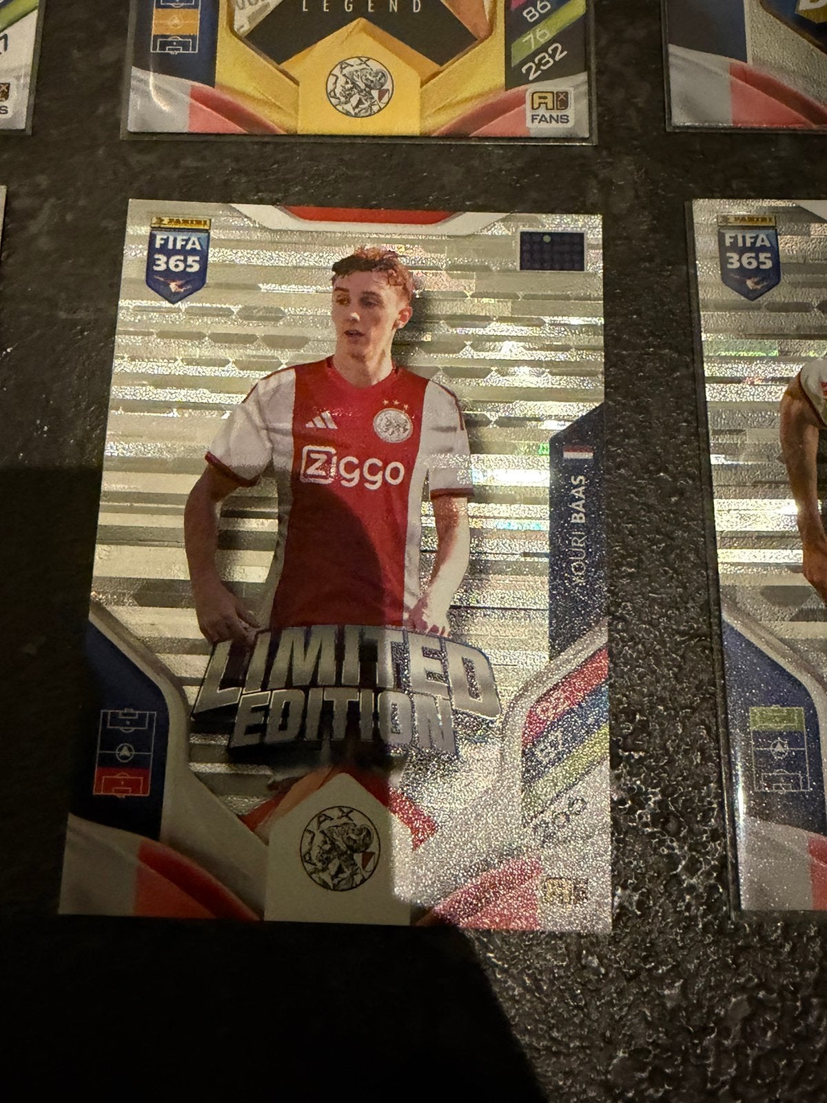 Youri Baas limited edition fifa 365 panini, Ophalen of Verzenden, Nieuw, Plaatje