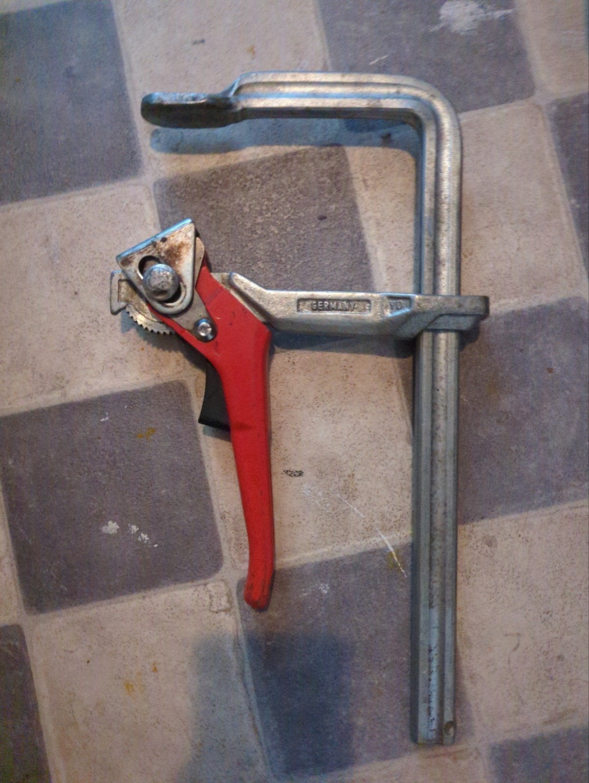 Stevige houtklem met snelspanner - Ideaal voor houtbewerking, Ophalen of Verzenden, Gebruikt, Klem, Overige merken