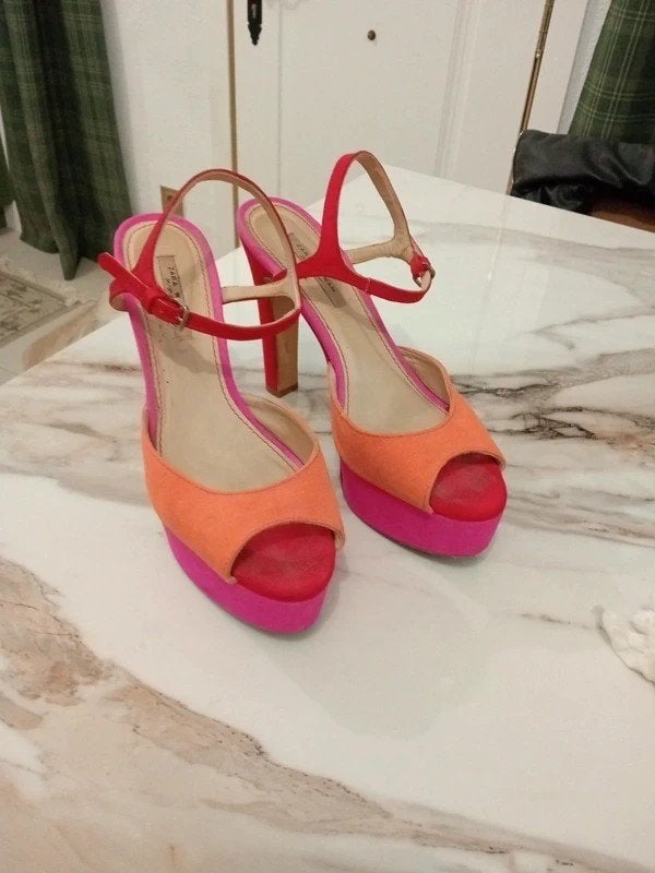 zara sandalen met hak, Kleding | Dames, Verzenden, Zara, Sandalen of Muiltjes, Zo goed als nieuw