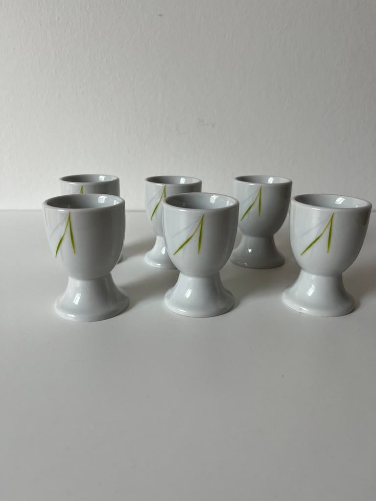Eierdopjes set – 6 stuks, Antiek en Kunst, Antiek | Servies los, Ophalen