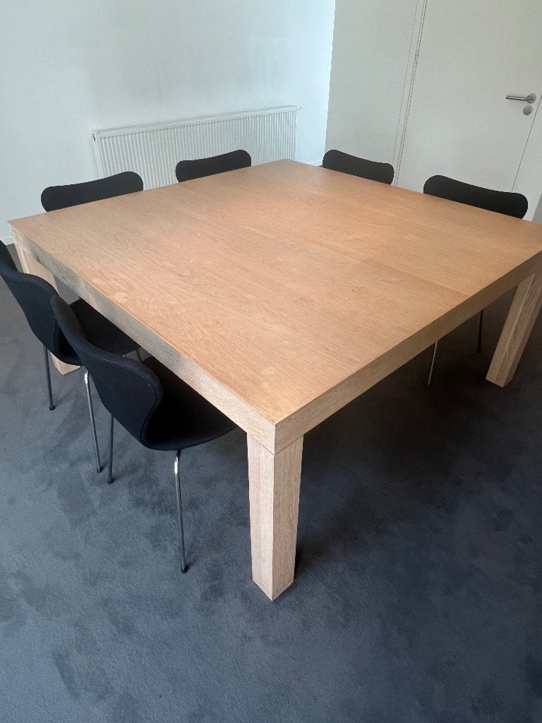 Super stoere gave tafel, Ophalen, 150 tot 200 cm, Vierkant, Zo goed als nieuw