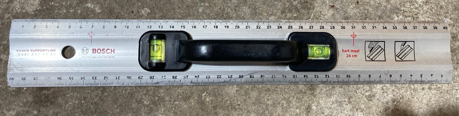 Bosch Waterpas - 40 cm, Ophalen of Verzenden, Gebruikt, Waterpas, Bosch