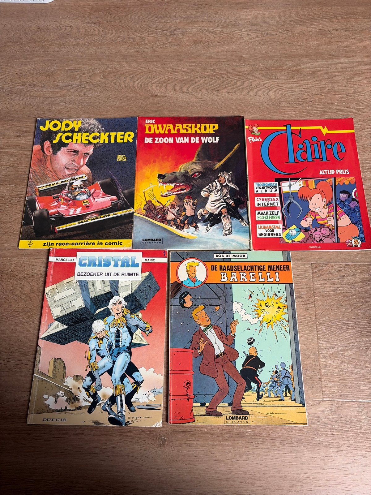 Diverse stripboeken: Jody Scheckter, Dwaaskop, Claire, Crist, Boeken, Meerdere stripboeken, Ophalen of Verzenden, Gelezen