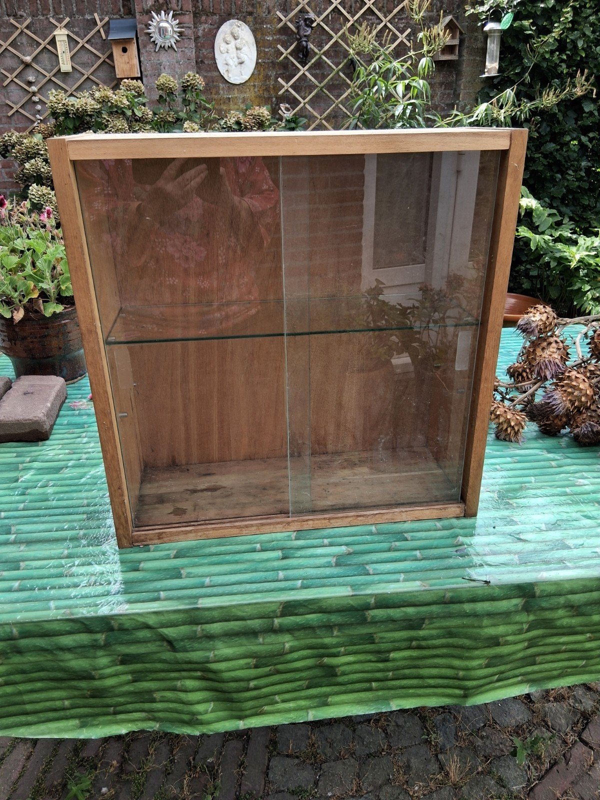 houten IKEA kastje jarna 29 euro, Ophalen of Verzenden, 25 tot 50 cm, Glas, Minder dan 100 cm