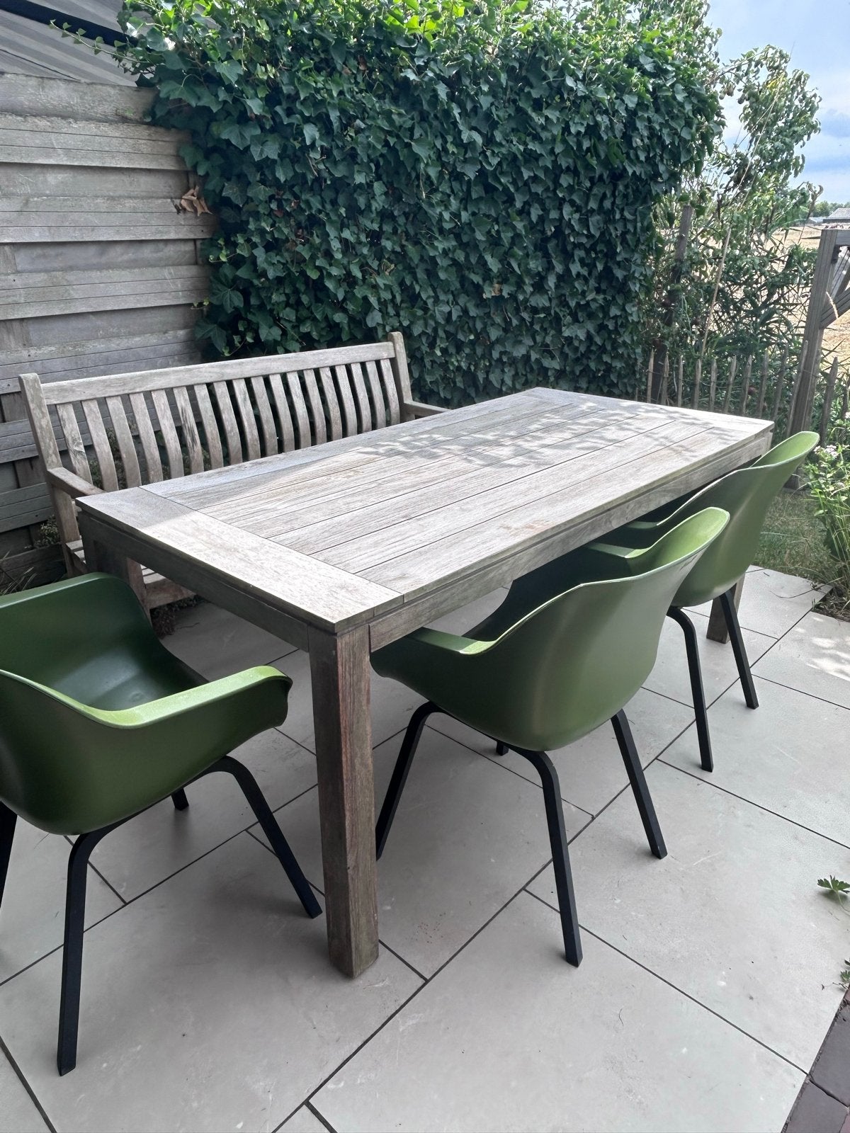 Hartman tuintafel, Tuin en Terras, Tuinsets en Loungesets, Ophalen, Gebruikt, Eettafel, 6 zitplaatsen