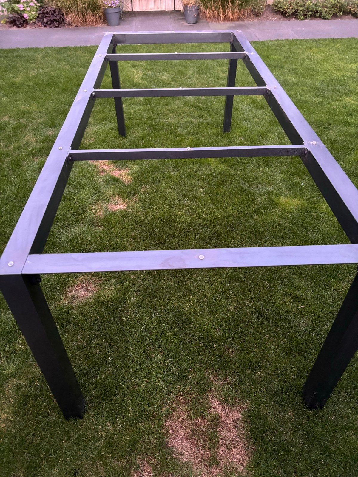 Bellagio Tuin Tuintafel Onderstel Metaal Rechthoekig 220x90, Tuin en Terras, Ophalen, Gebruikt, Rechthoekig, Metaal