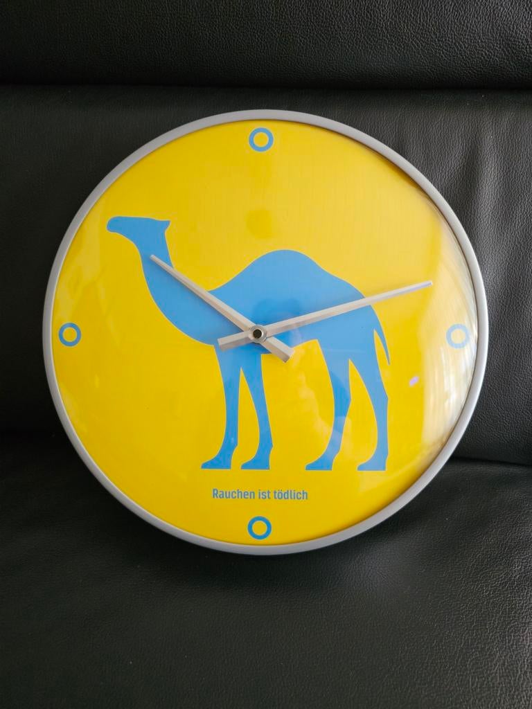 Nieuwe Camel sigaretten reclame klok., Ophalen, Nieuw, Analoog, Wandklok