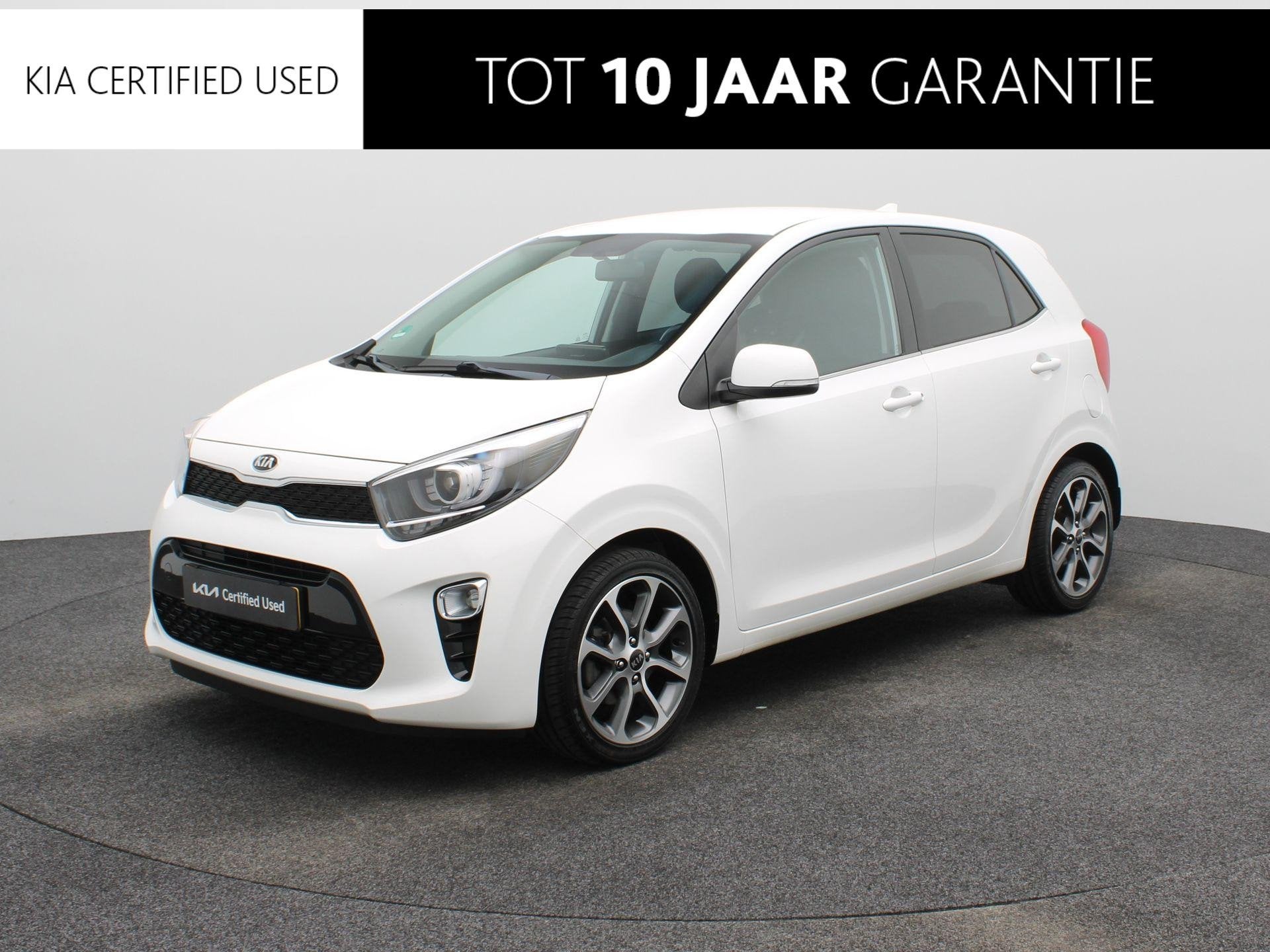 Kia Picanto 1.0 CVVT Design Edition | Dealeronderhouden | Cl, Auto's, Stof, Gebruikt, 4 stoelen, Wit
