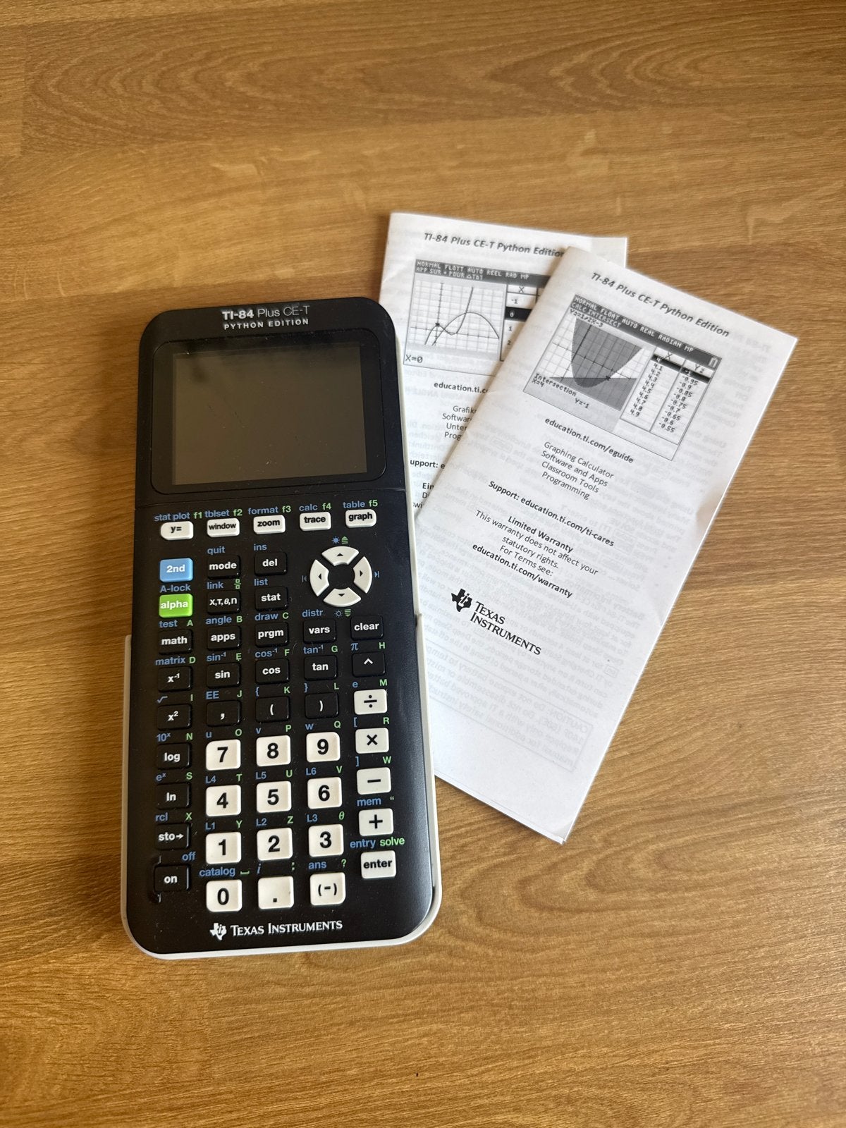 TI-84 Plus CE-T Pyton Edition, Ophalen of Verzenden, Grafische rekenmachine, Zo goed als nieuw