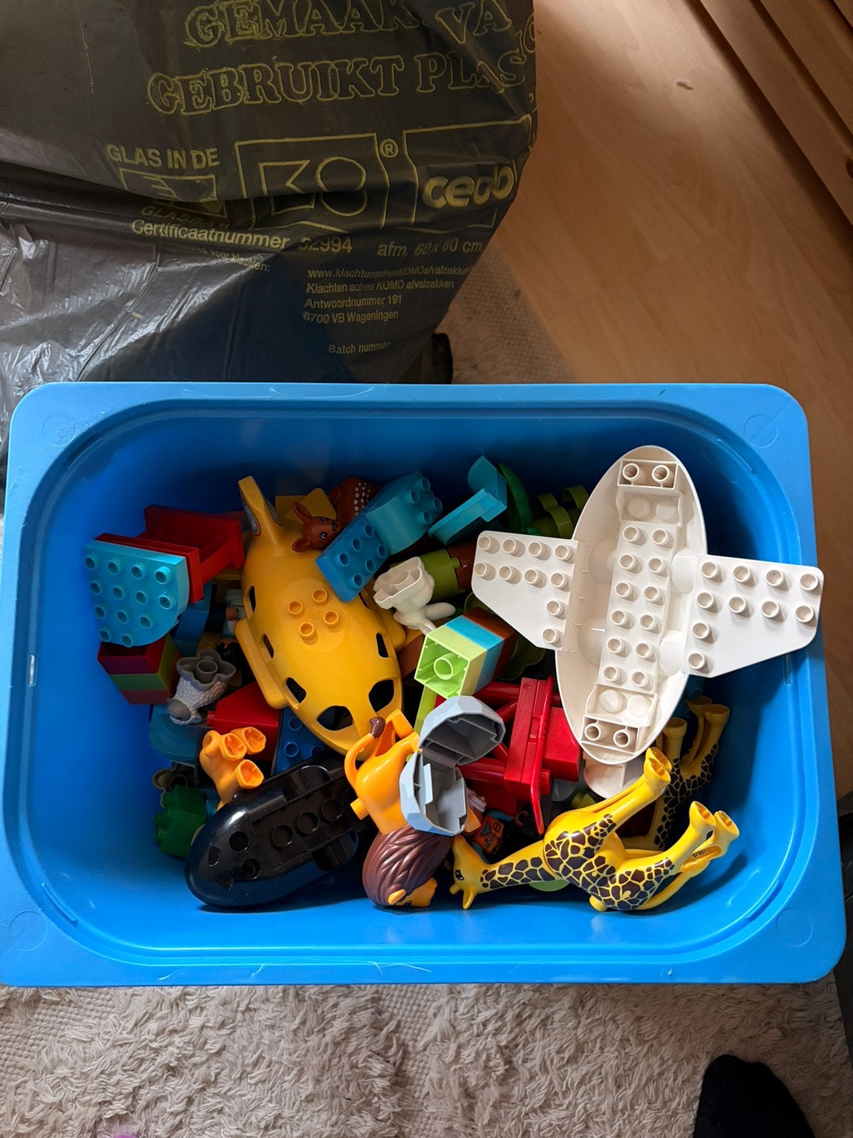 Duplo mix, Ophalen, Gebruikt