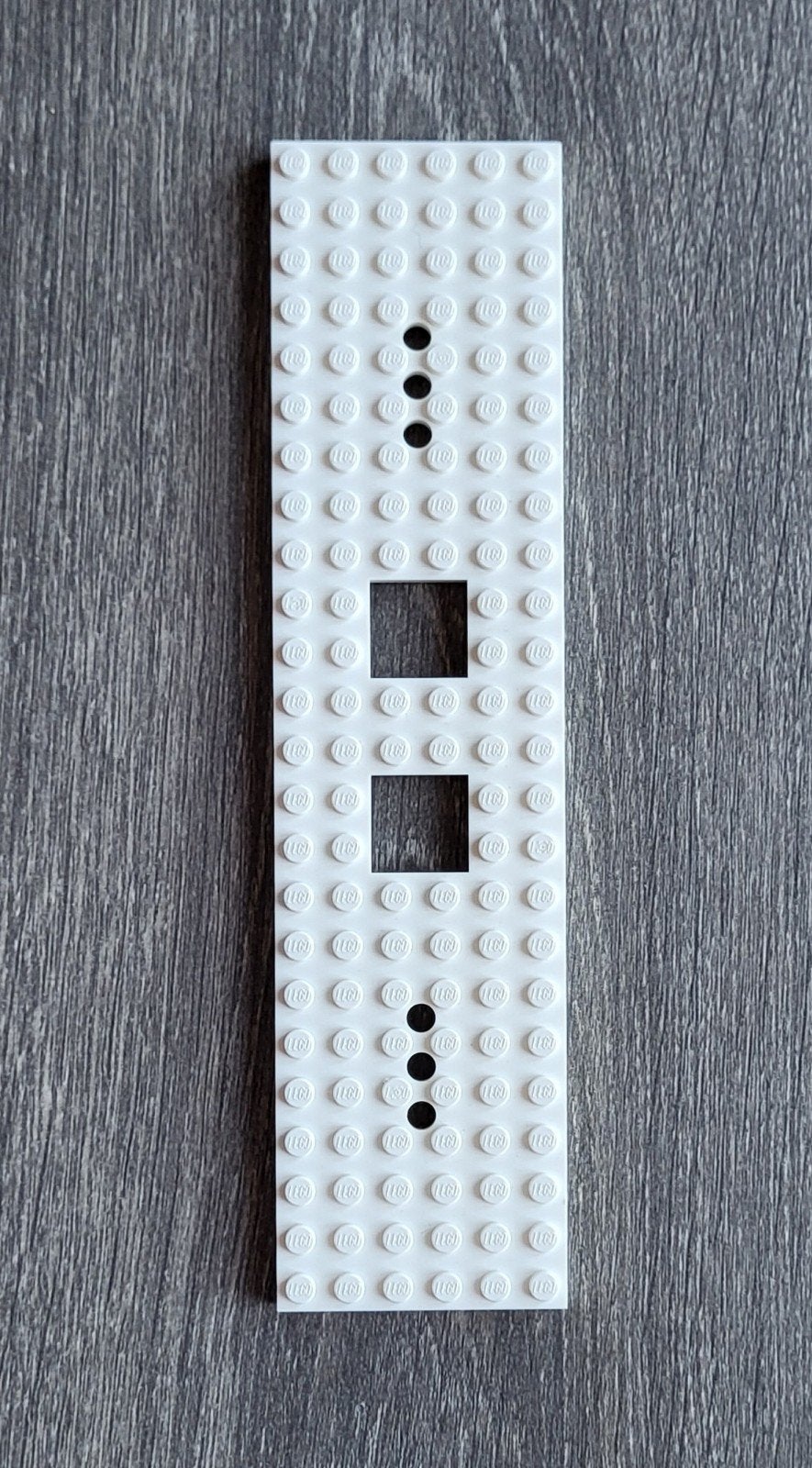 Lego trein locomotief / wagon bouw bodem plaat 24x6x1 Wit., Kinderen en Baby's, Ophalen of Verzenden, Zo goed als nieuw, Losse stenen