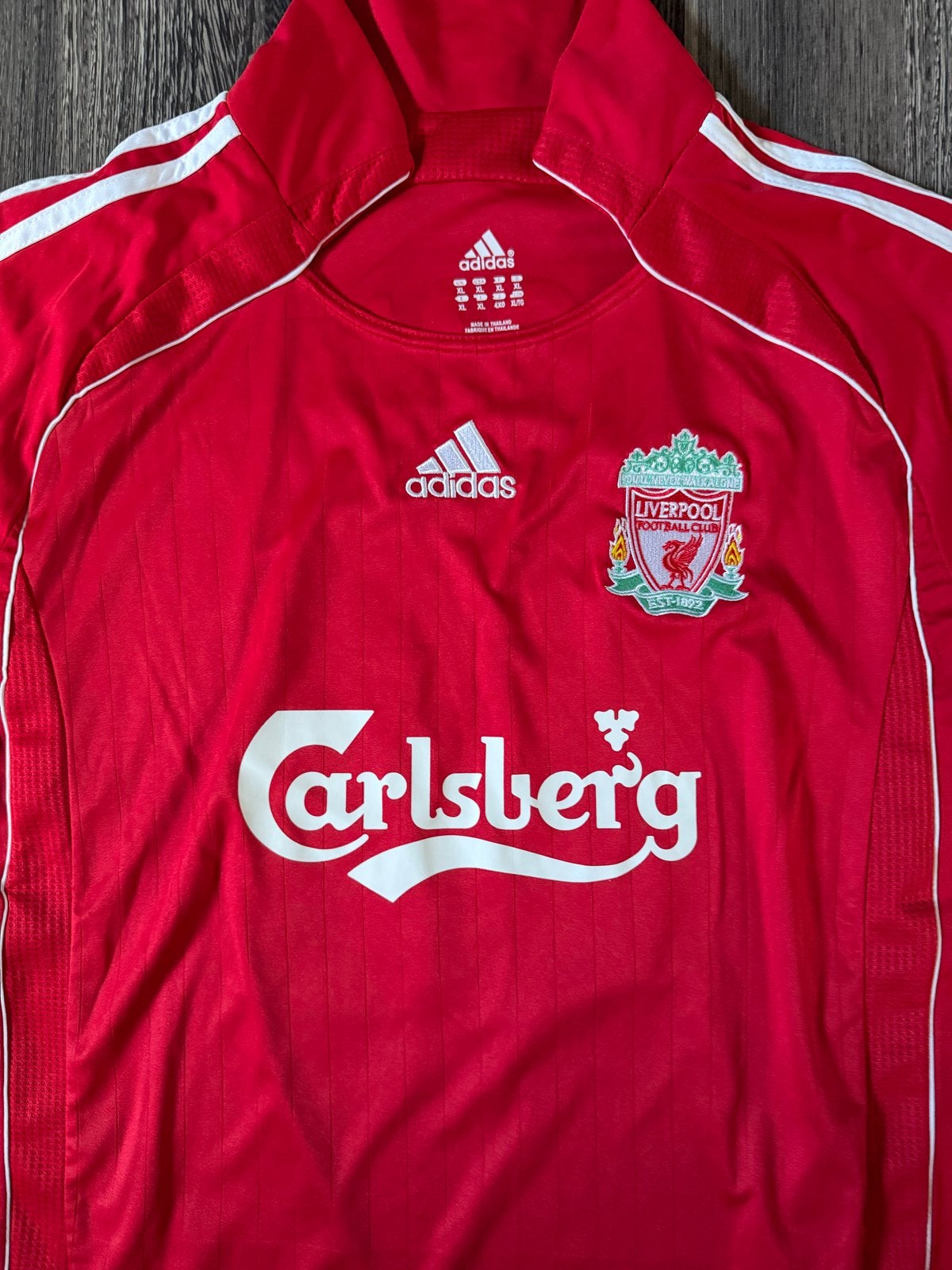 Liverpool FC Thuisshirt 2004-2006 Xabi Alonso #14 Maat XL, Kleding | Heren, Verzenden, Maat 56/58 (XL), Zo goed als nieuw, Voetbal
