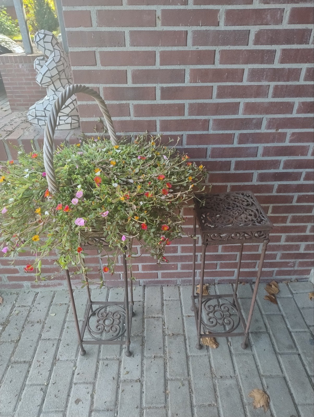 Smeedijzeren bloemtafels - Vintage/Antiek, Ophalen