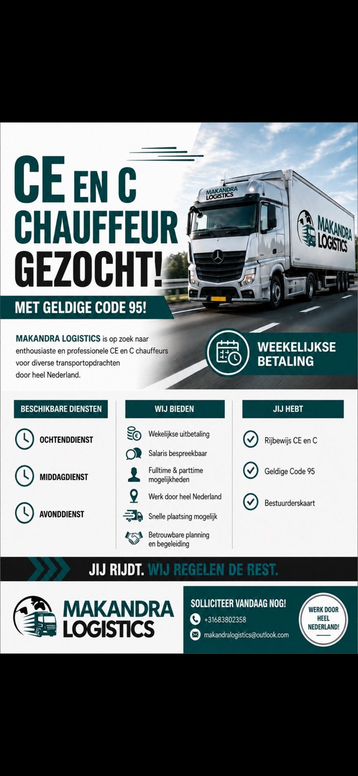 Chauffeurs gezocht!, Overige niveaus, Starter, Overige vormen