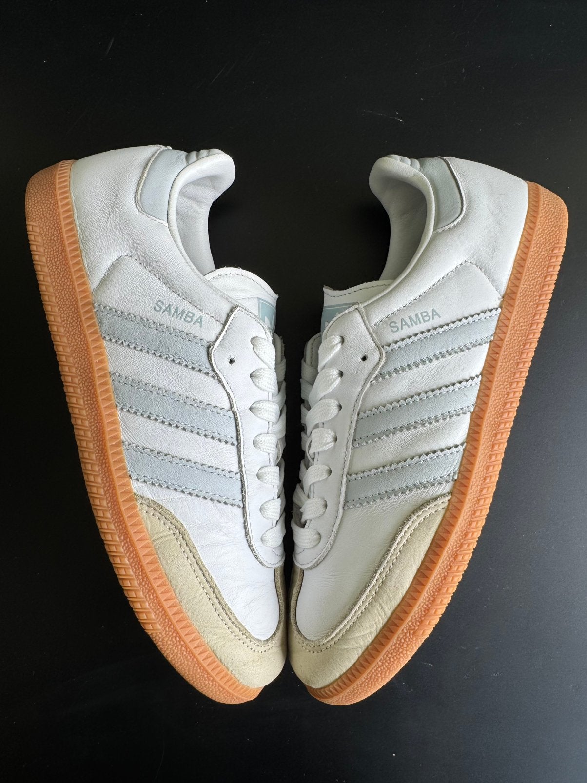 Adidas samba, echt leer maat 40, Wit, Ophalen of Verzenden, Sneakers of Gympen, Zo goed als nieuw
