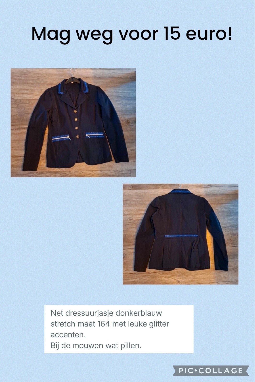 rijjasje donkerblauw, Ophalen of Verzenden, Dressuur