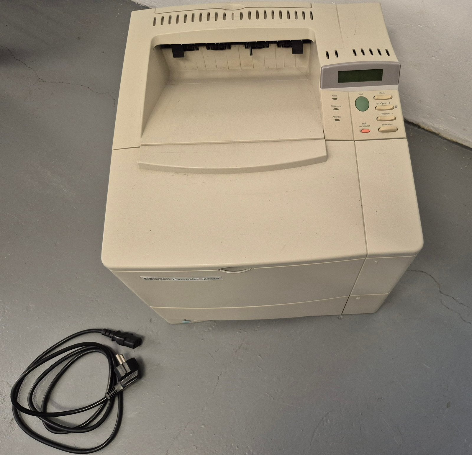 HP LaserJet 4050N (z/w printer), Computers en Software, Ophalen, Zwart-en-wit printen, Gebruikt, Printer
