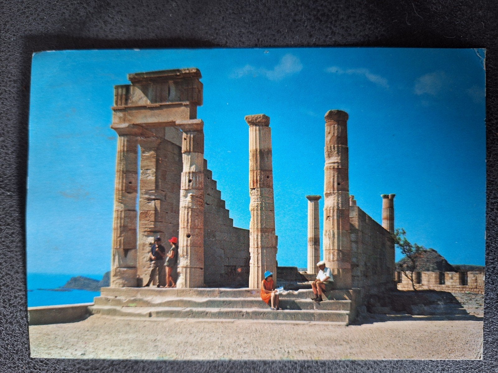 Griekenland - Rhodos - The Acropolis of Lindos, Ophalen of Verzenden, Gelopen, Buiten Europa
