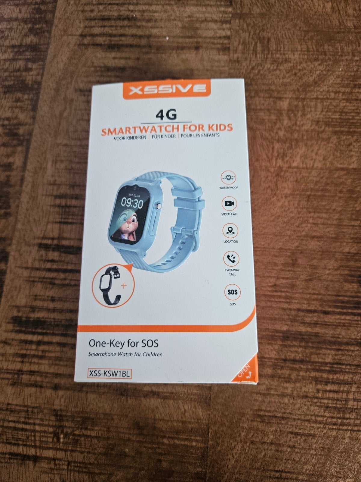 XSSIVE 4G Smartwatch voor Kinderen - Blauw, Ophalen, Blauw, Nieuw, Waterdicht
