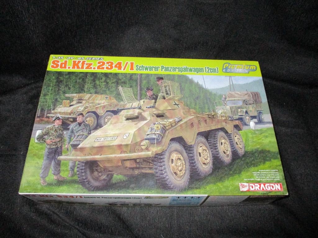 H-298,DRAGON 1-35,NO,6879,Sd.Kfz. 234/1 Schwerer Panzerspähw, Overige merken, 1:32 tot 1:50, Overige typen, Nieuw