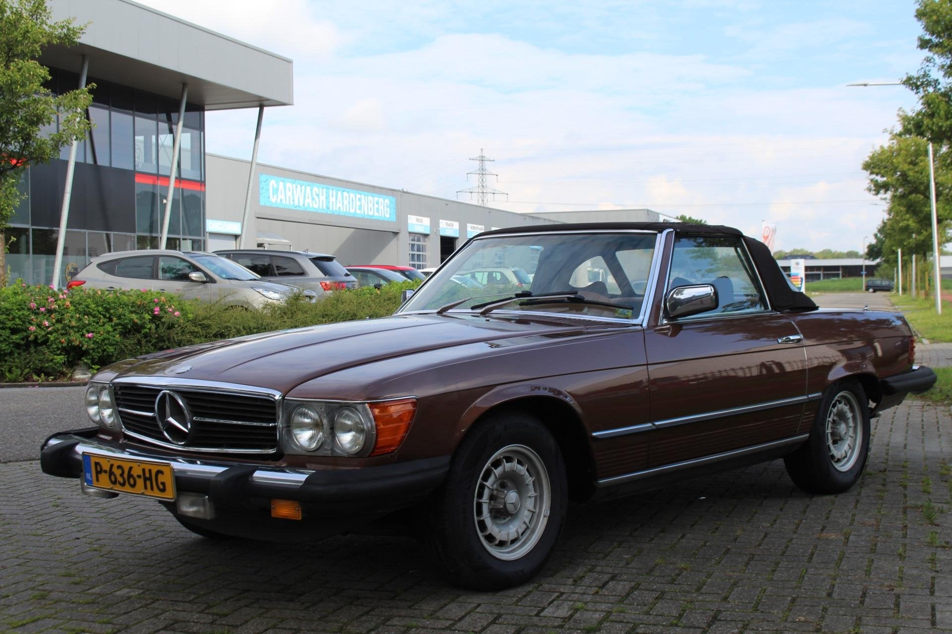Mercedes-Benz SL 450 SL V8 Cabrio Automaat, Airco NETTE STAA, Auto's, 228 pk, Stof, Beige, Mercedes-Benz