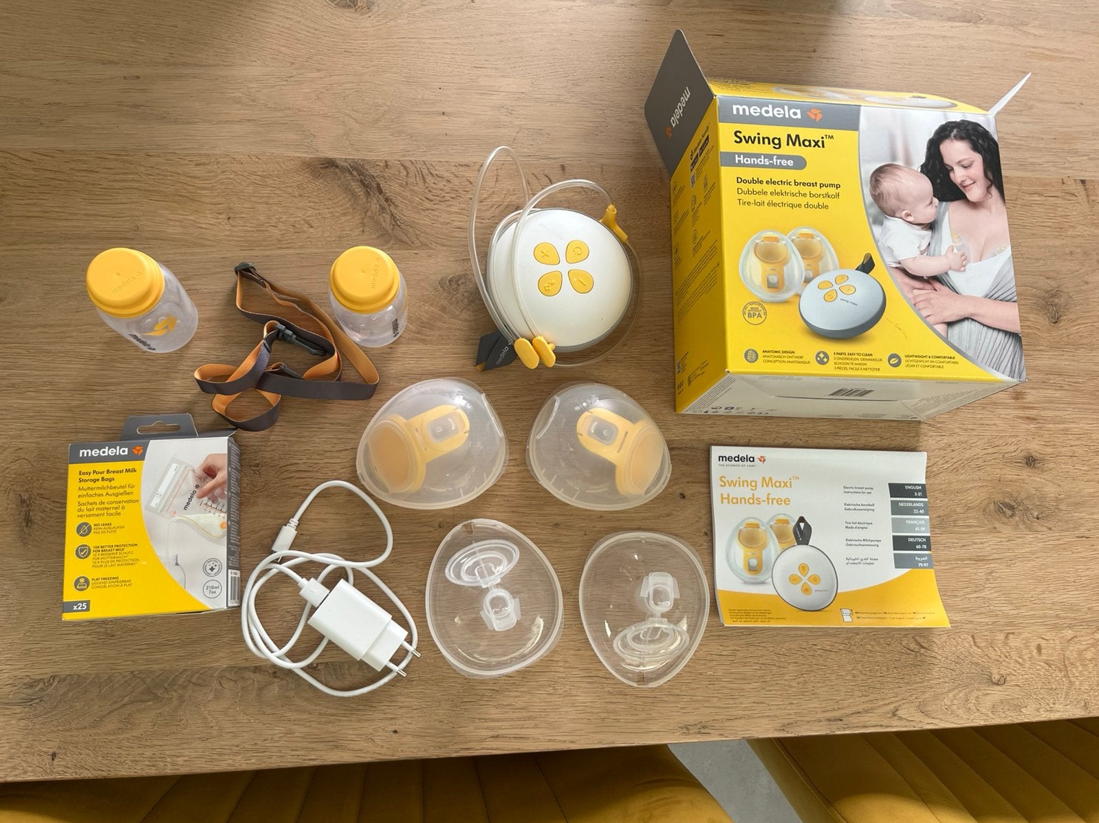 Medela swing maxi handsfree borstkolf te koop, Kinderen en Baby's, Medela, Borstkolf, Ophalen of Verzenden, Zo goed als nieuw