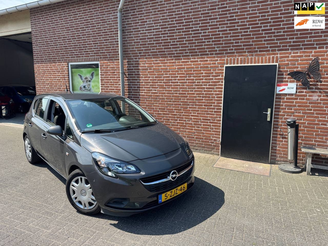 Opel Corsa 1.0 Turbo Edition 5 DRS Airco, Camera, Trekhaak, Voorwielaandrijving, Dealer onderhouden, Stof, Gebruikt
