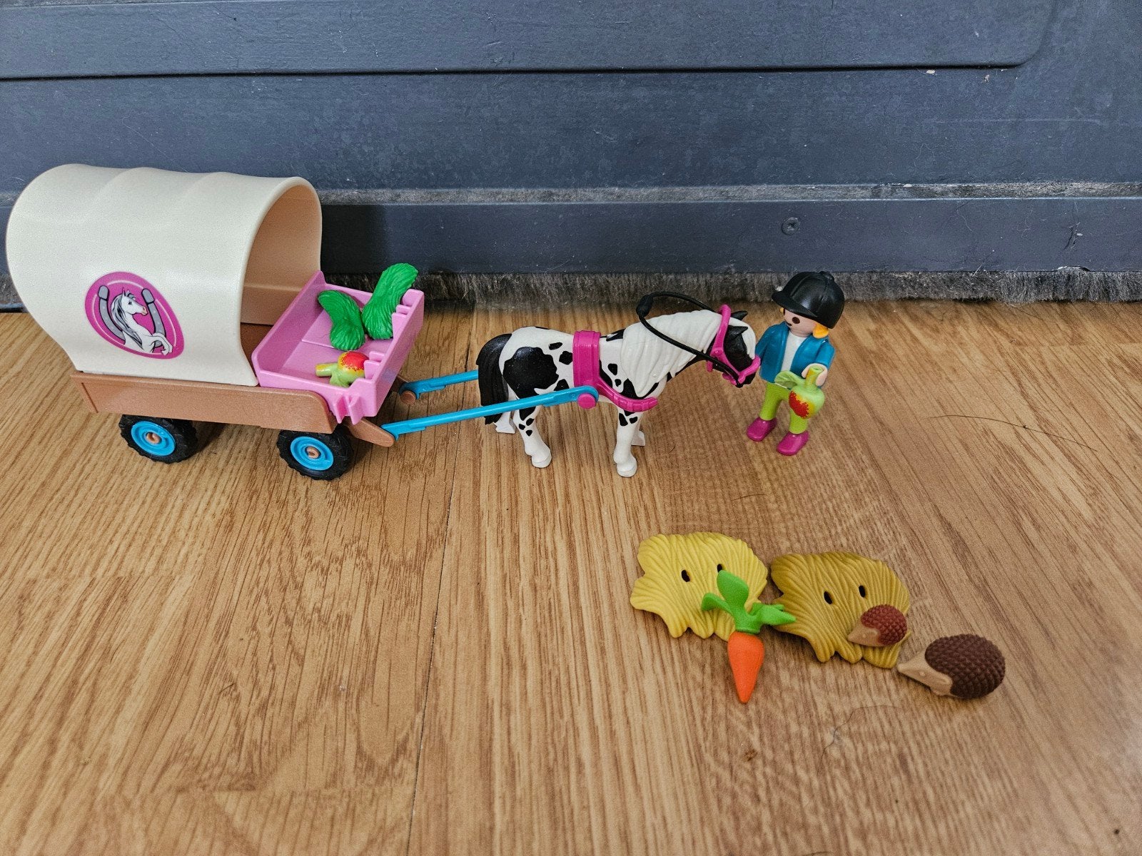 playmobil Country pony koets met meisje, Complete set, Ophalen of Verzenden, Zo goed als nieuw, Country