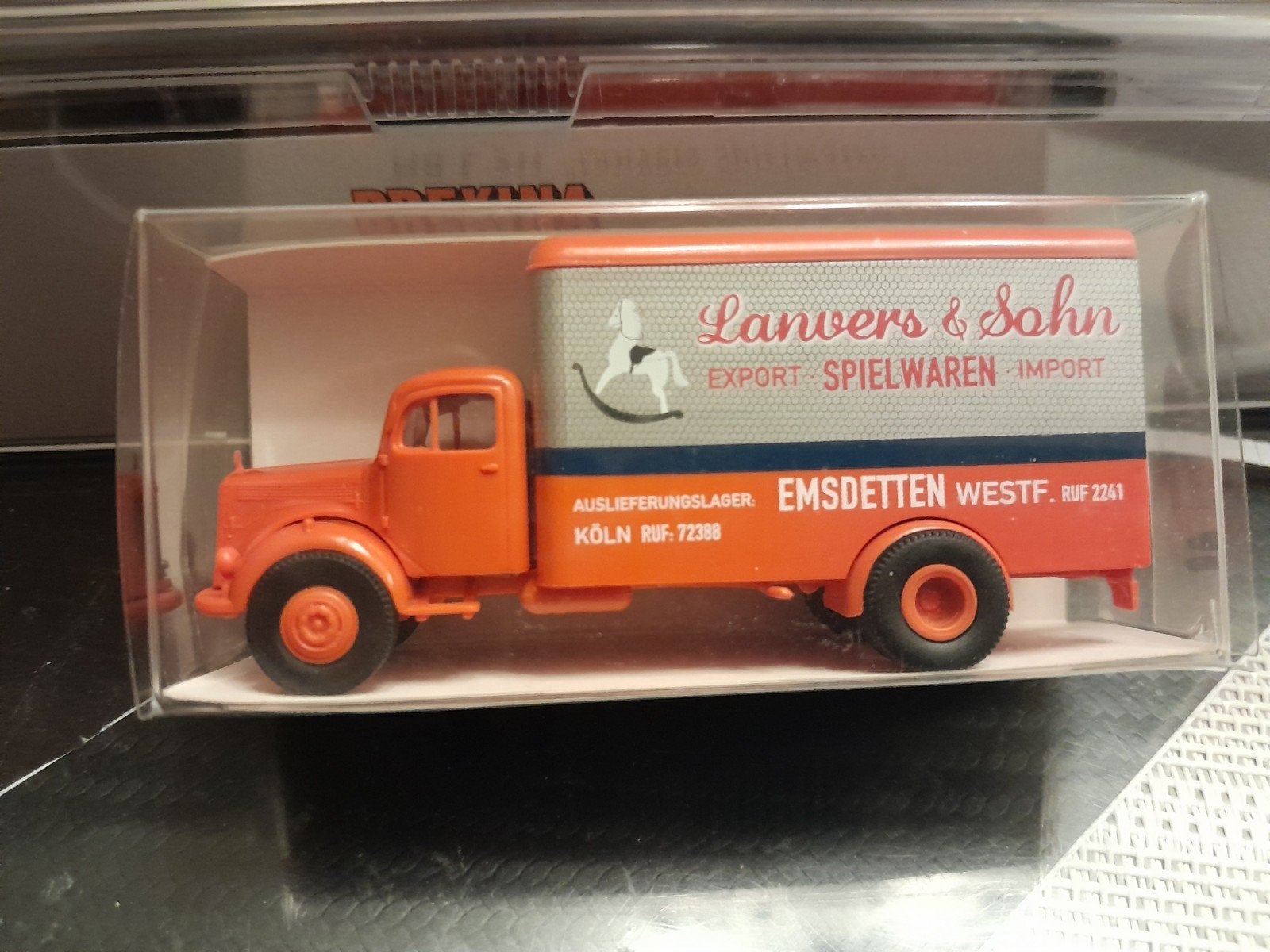 lanvers spiekwaren, Hobby en Vrije tijd, Modelauto's | 1:87, Ophalen of Verzenden, Bus of Vrachtwagen, Brekina