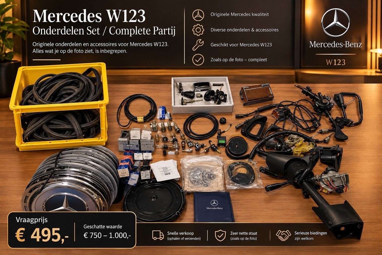 Mercedes W123 Onderdelen Set / Complete Partij, Ophalen of Verzenden, Gebruikt, Mercedes-Benz