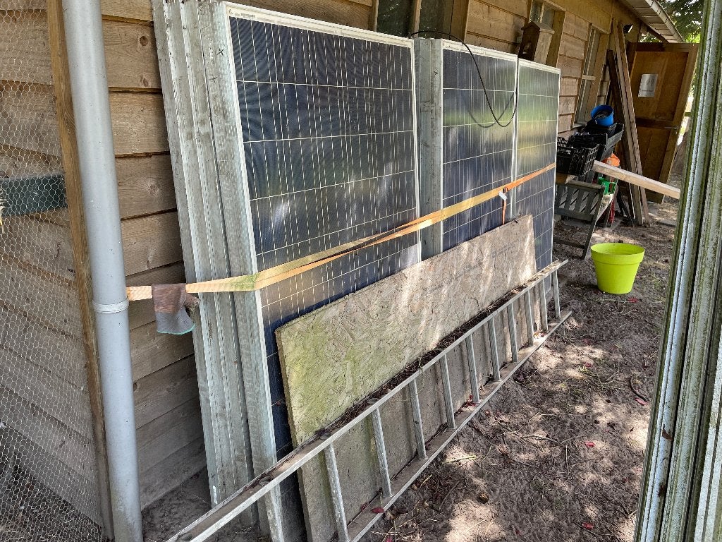 Zonnepanelen, Ophalen, Gebruikt