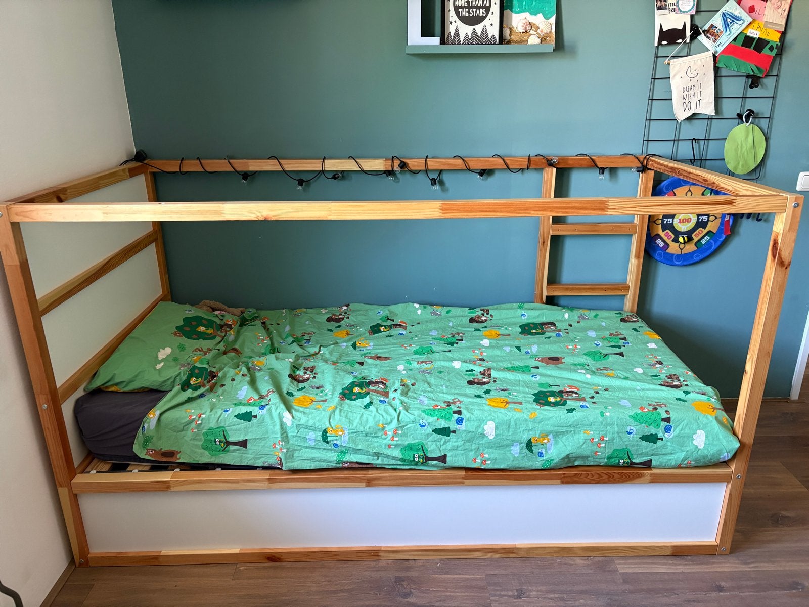 IKEA Kura omkeerbaar bed, Kinderen en Baby's, Kinderkamer | Bedden, Ophalen, 85 tot 100 cm, Gebruikt, Matras