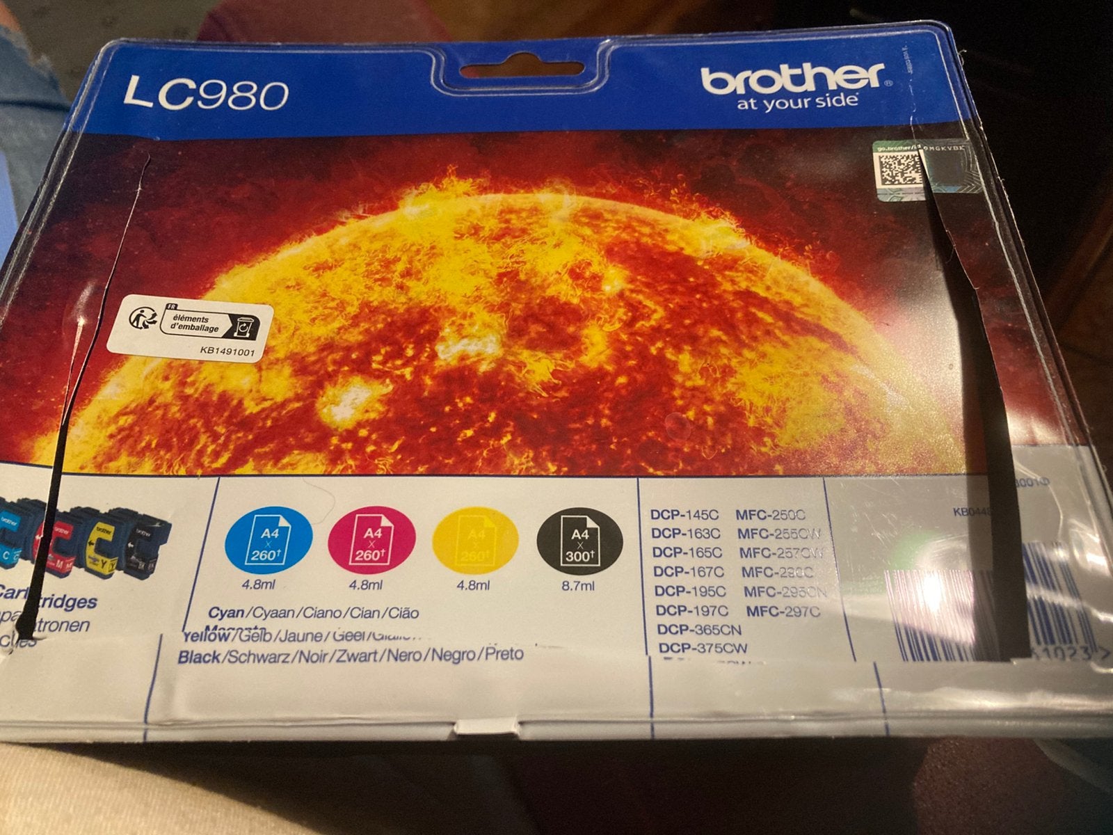 Brother LC980VALBP 3 inktcartridges, Ophalen of Verzenden, Nieuw, Brother