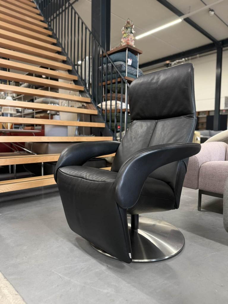 nieuw Jori Symphony Relax Fauteuil zwart leer Design Stoel, Jori, Nieuw, Leer, Ophalen of Verzenden