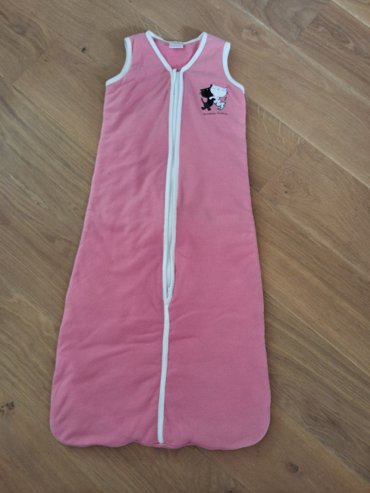 Roze slaapzak 100 cm met de katten Pim en Pom by Fiep, Ophalen of Verzenden, Gebruikt, Roze, Slaapzak